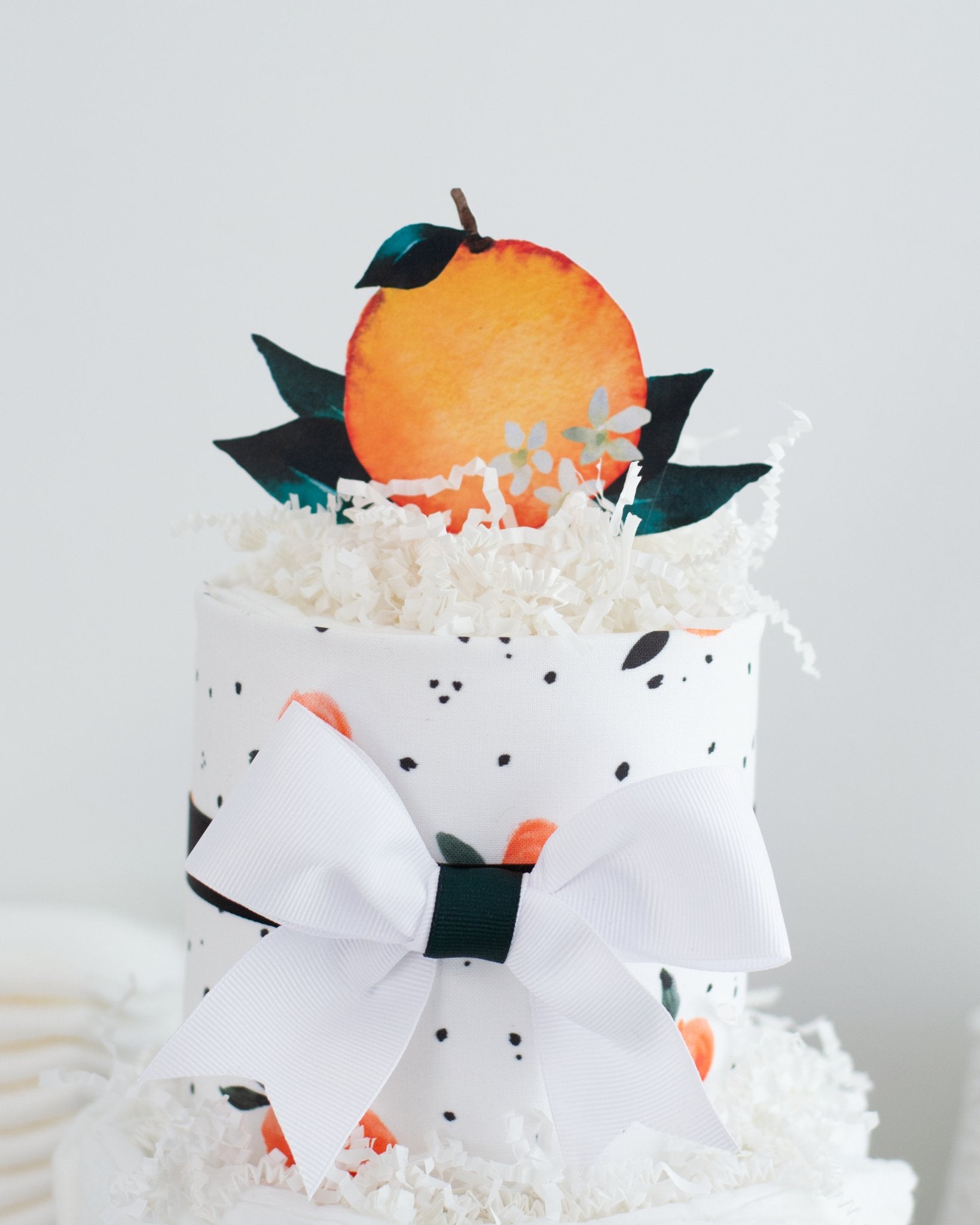 Little Clementine Diaper Cake