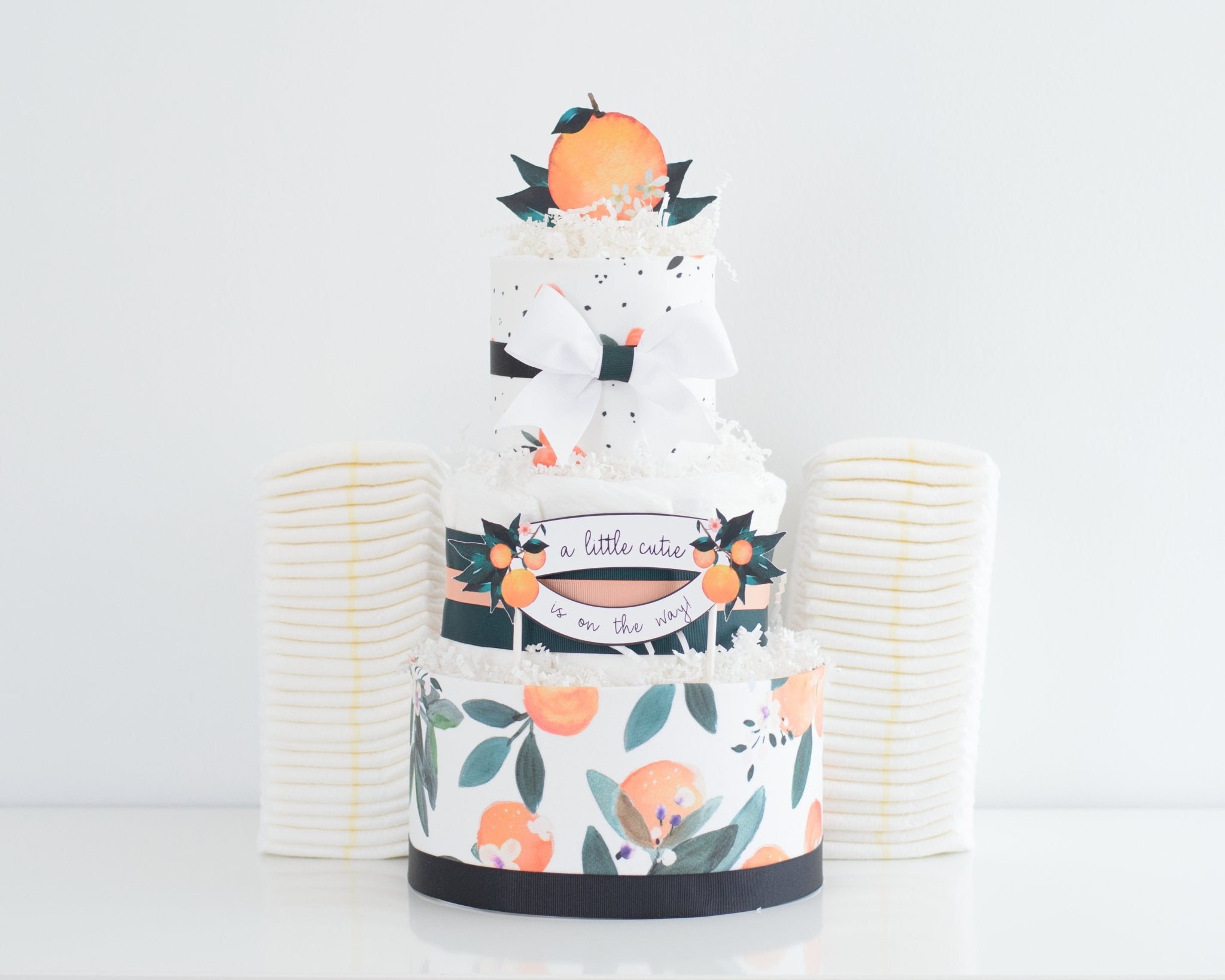 Little Clementine Diaper Cake