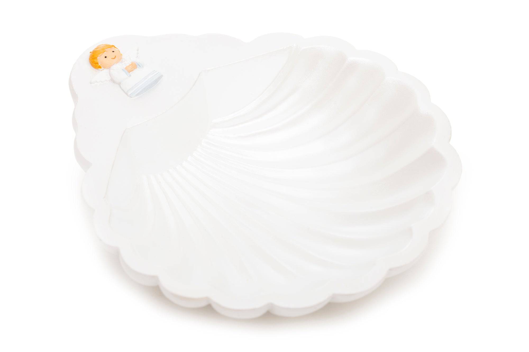 Baptism Shell Guardian Angel Boys | Divine Protection | Little Drops Of Water