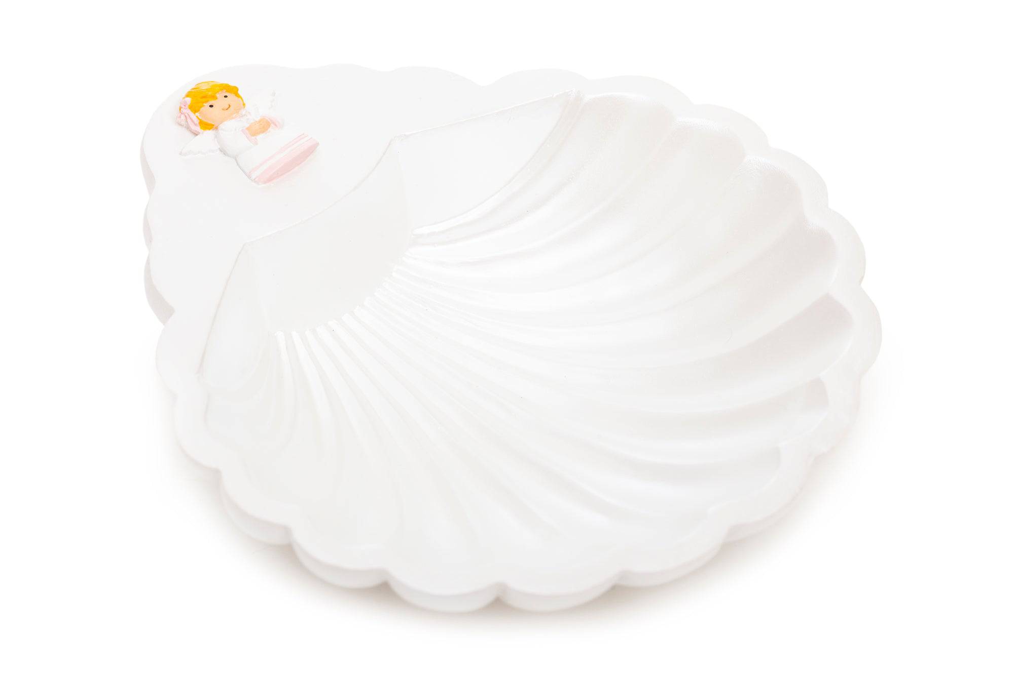 Baptism Shell Guardian Angel Girls | Divine Protection | Little Drops Of Water