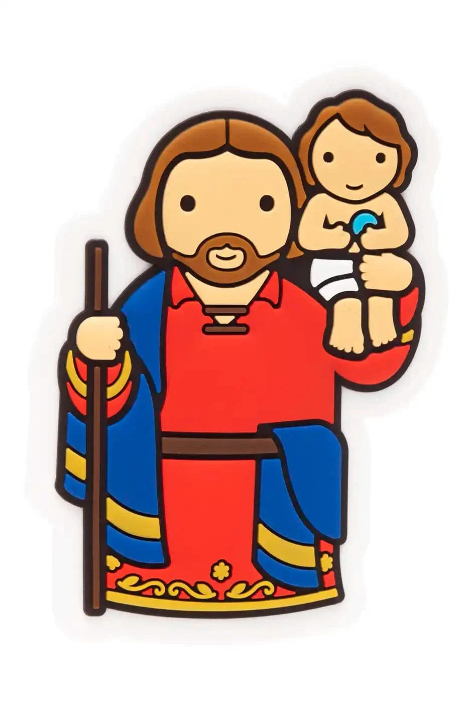 Saint Christopher Catholic Fridge Magnet | Travelers Patron | Little Drops Of Water
