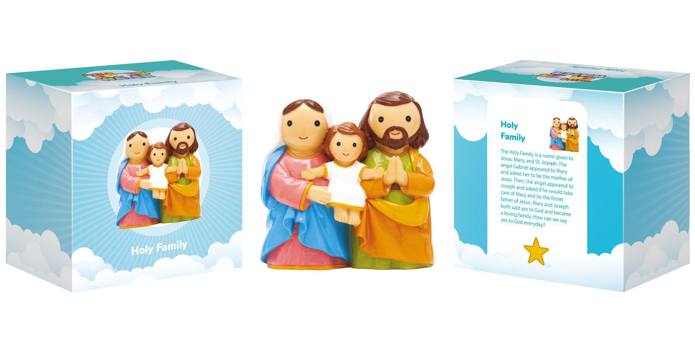 Holy Family Collectors Edition Set | Jesus Mary Joseph | Little Drops Of Water | Edition Closed
