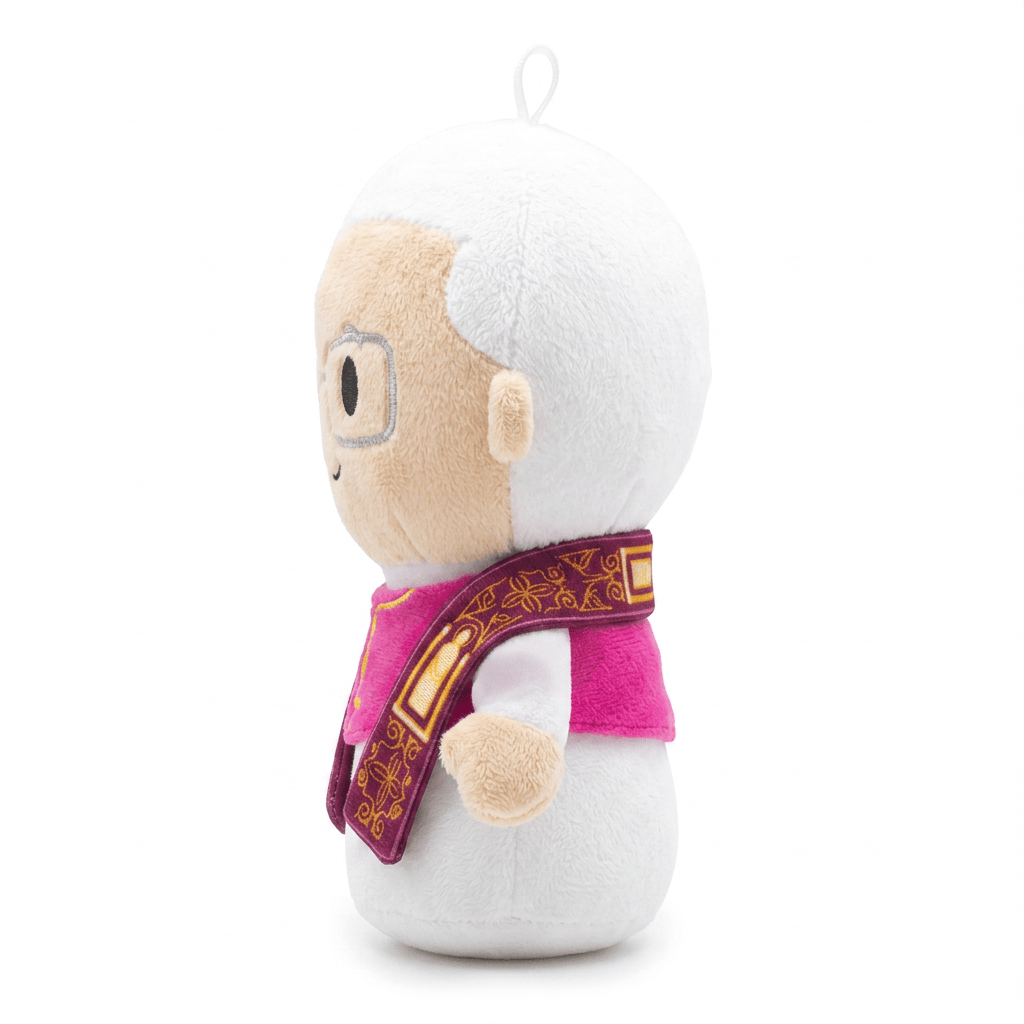 Pope Leo Xiv Catholic Mini Plush Doll 4.75" - First American Pope