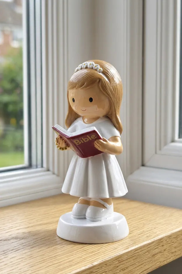 A Light For My Path — Girl Miniature Saint Statue