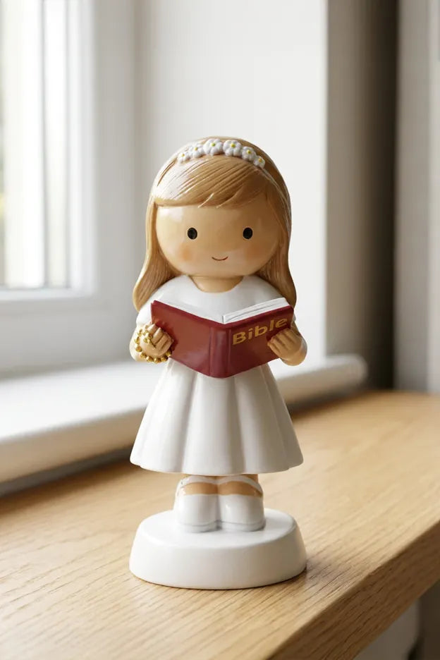 A Light For My Path — Girl Miniature Saint Statue