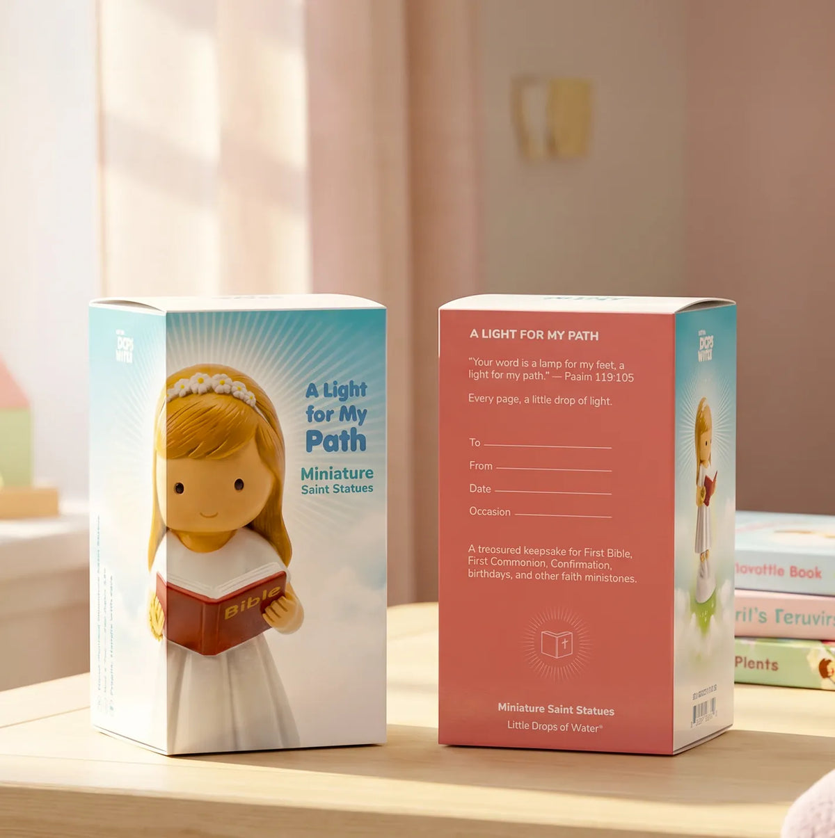 A Light For My Path — Girl Miniature Saint Statue