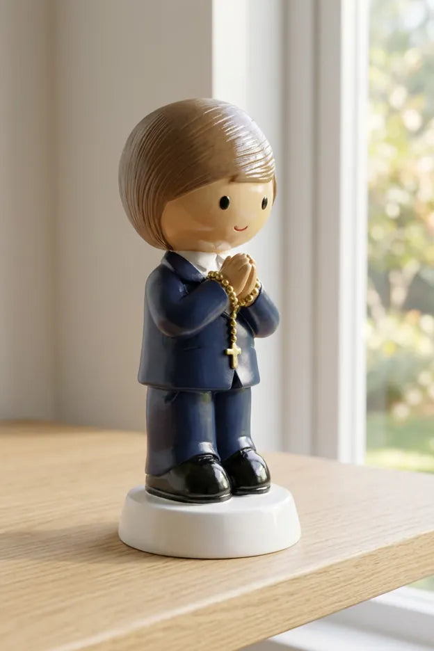 A Promise To God — Boy Miniature Saint Statue