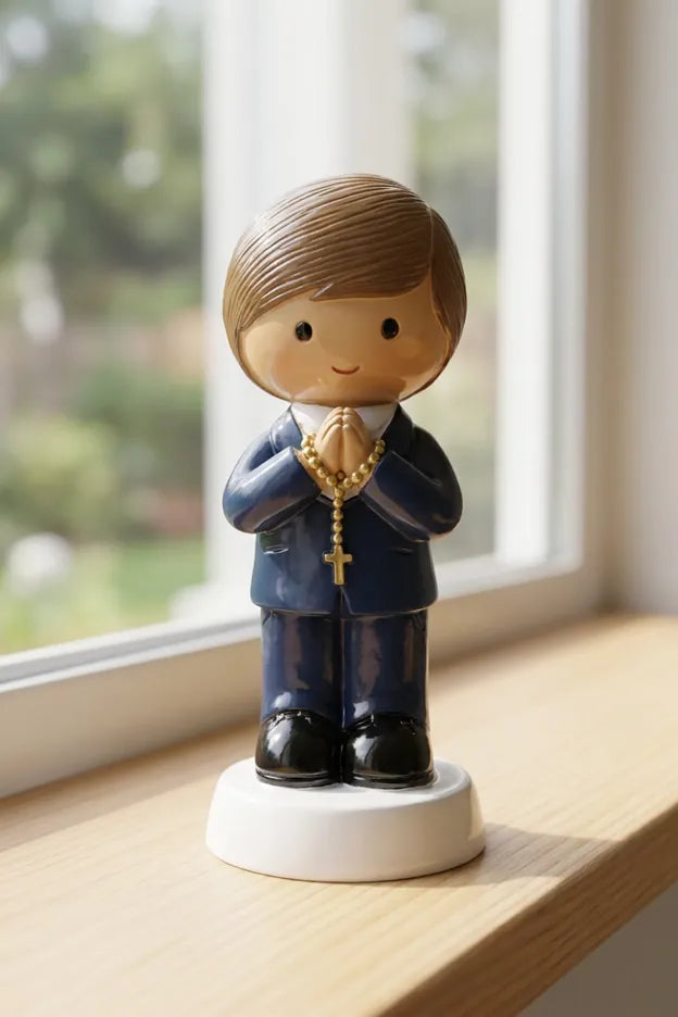A Promise To God — Boy Miniature Saint Statue