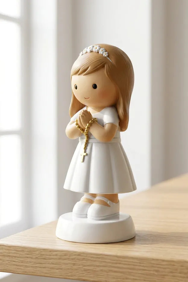 A Promise To God — Girl Miniature Saint Statue