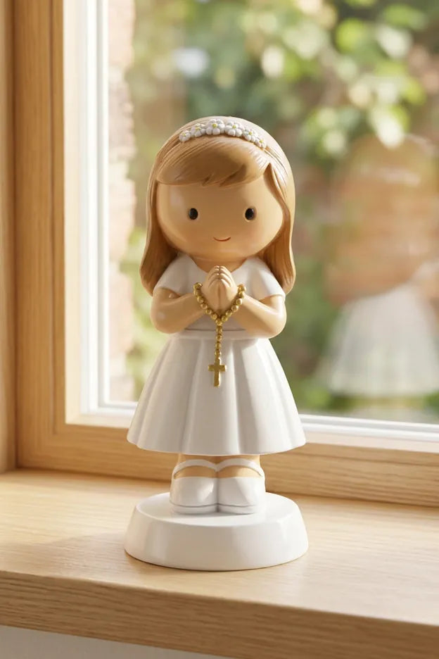 A Promise To God — Girl Miniature Saint Statue
