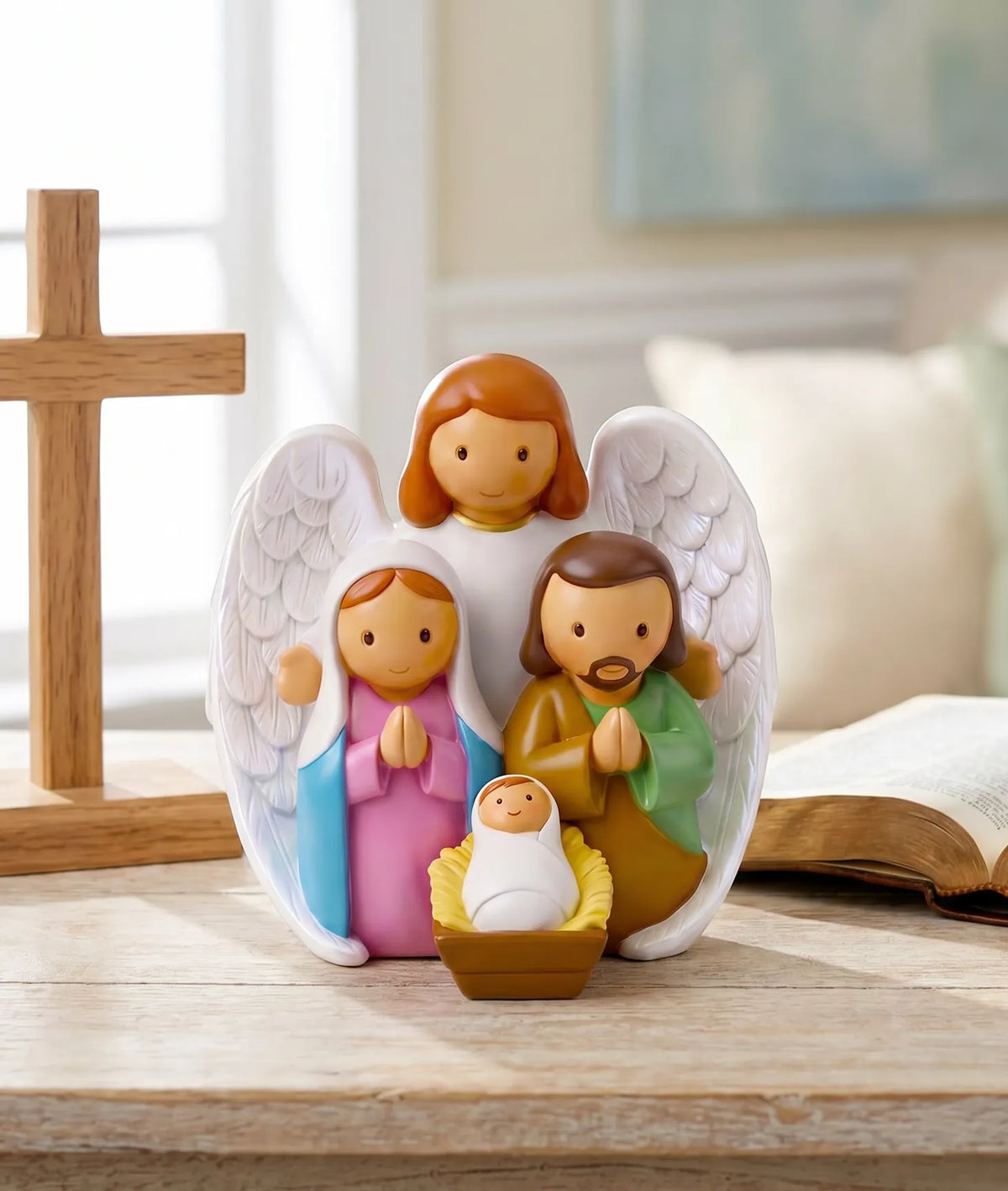 An Angel's Blessing Miniature Saint Statue