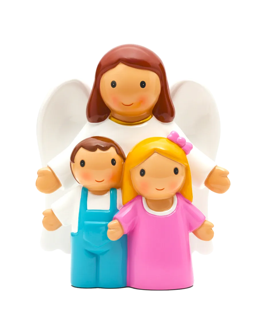 An Angel Watching Over Us Miniature Saint Statue