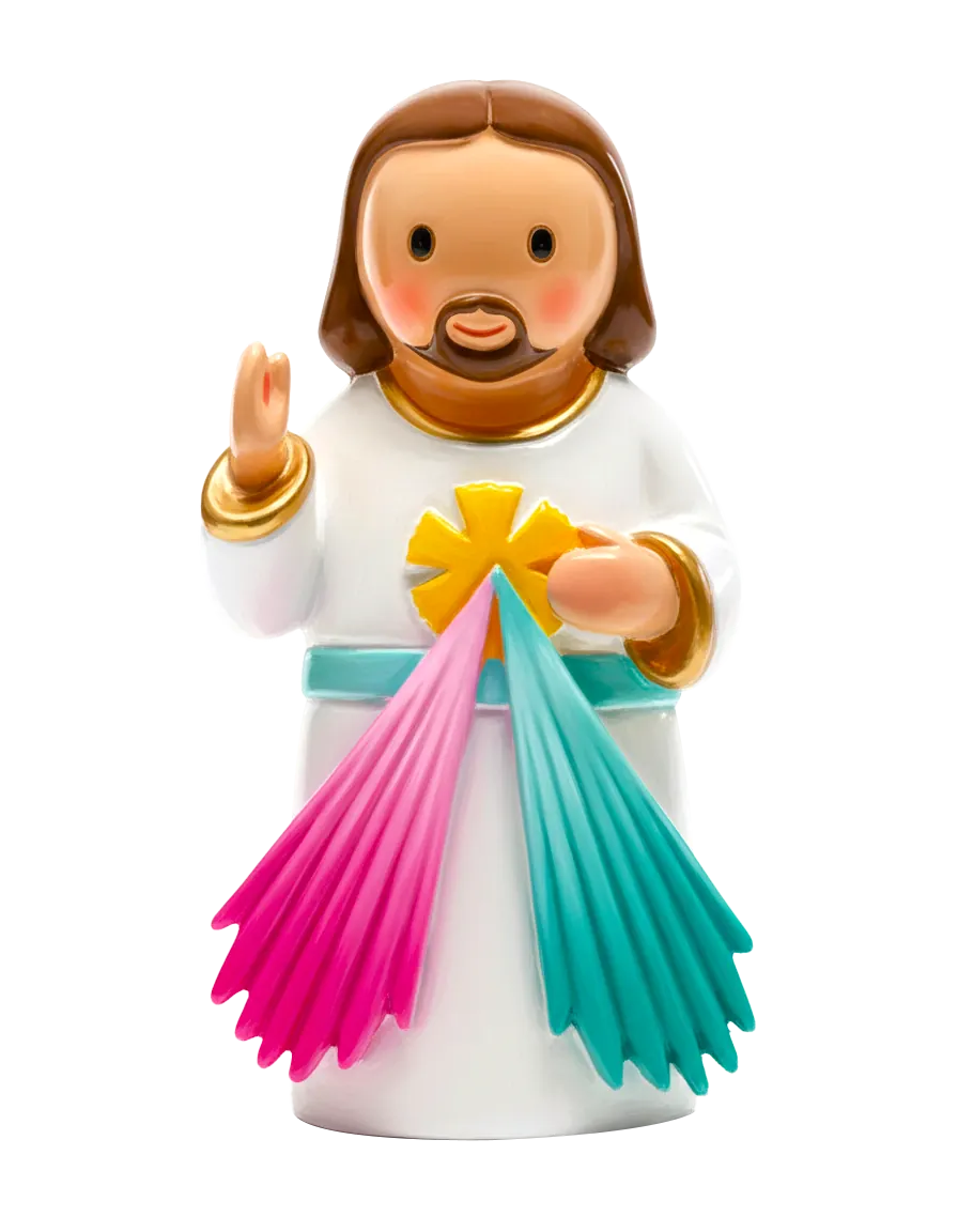 Divine Mercy Miniature Saint Statue