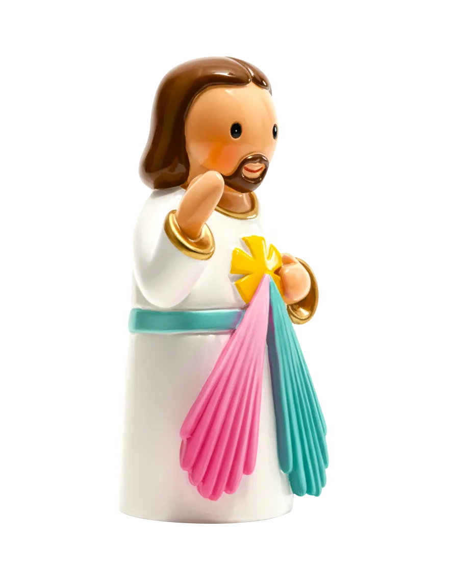 Divine Mercy Miniature Saint Statue