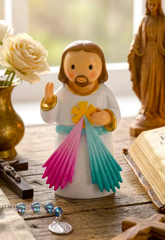 Divine Mercy Miniature Saint Statue