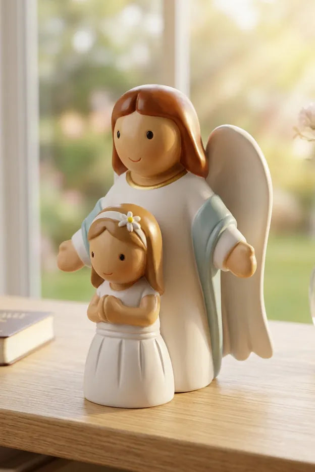 Heaven Walks With Me — Girl Miniature Saint Statue
