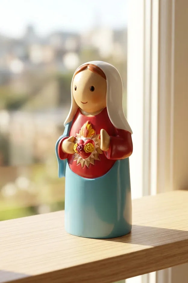 Immaculate Heart Of Mary Miniature Saint Statue