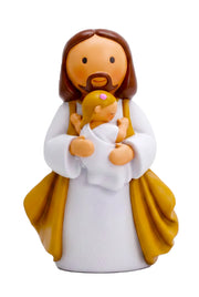 In Jesus' Arms Baby —  Boy Miniature Saint Statue