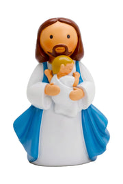 In Jesus' Arms Baby —  Girl Miniature Saint Statue