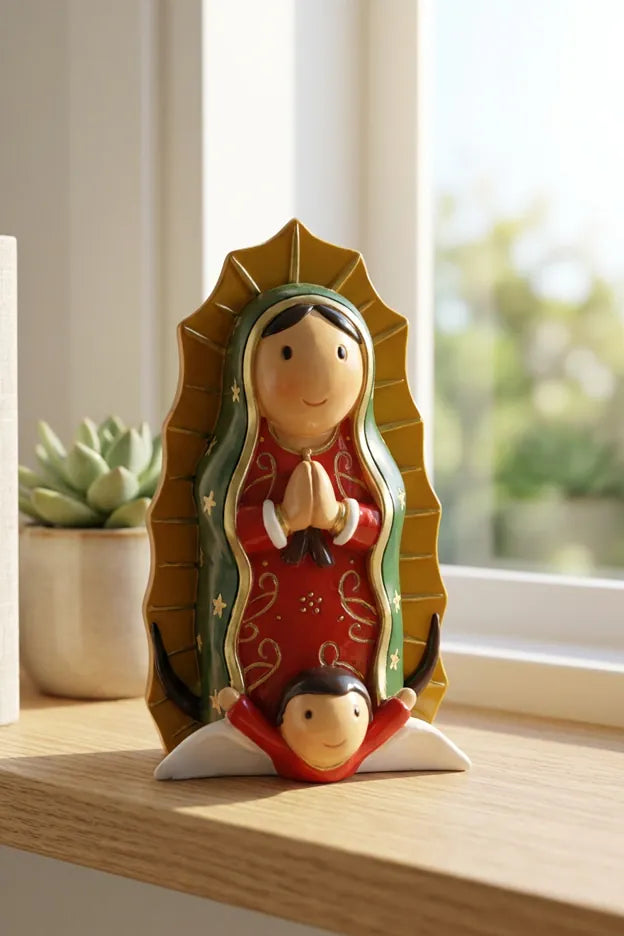Lady Of Guadalupe Miniature Saint Statue