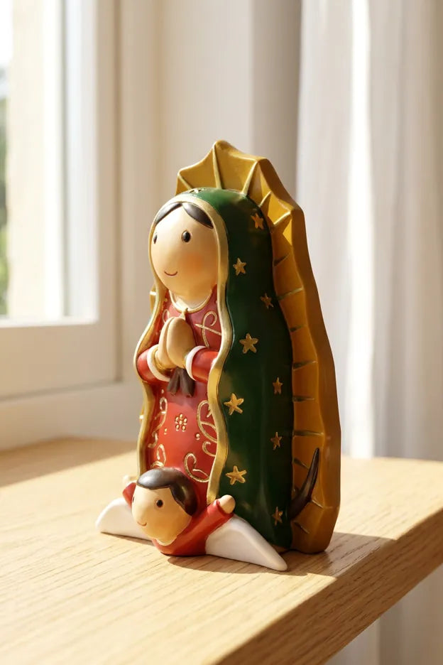 Lady Of Guadalupe Miniature Saint Statue