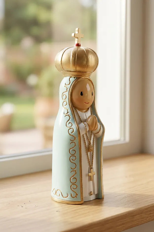Our Lady Of Fatima Catholic Miniature Saint Statue