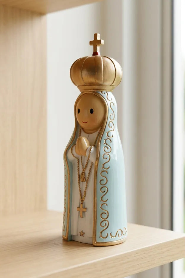 Our Lady Of Fatima Catholic Miniature Saint Statue