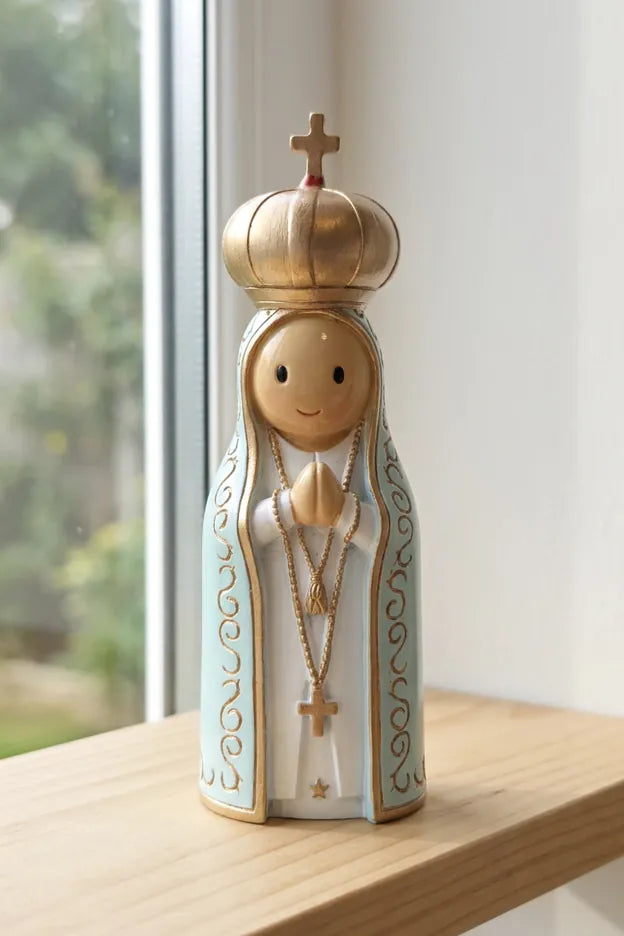 Our Lady Of Fatima Catholic Miniature Saint Statue