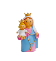 Our Lady Of The Rosary Miniature Saint Statue