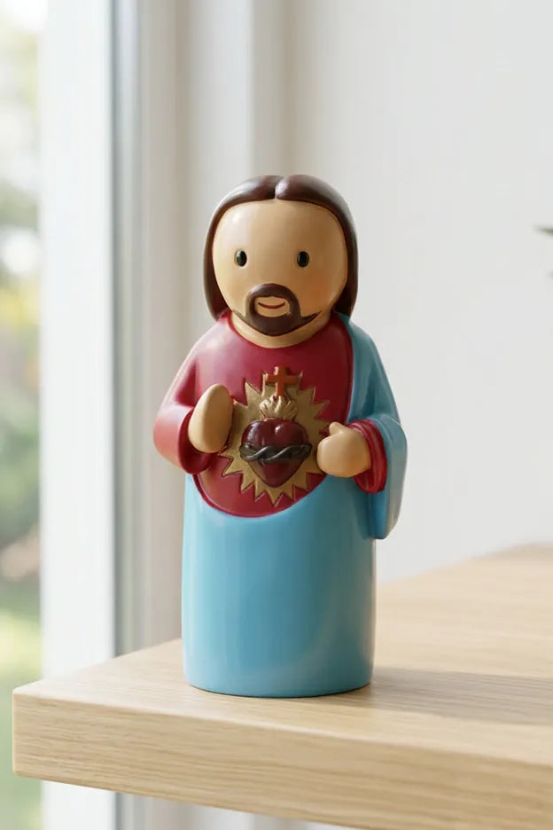 Sacred Heart Of Jesus Miniature Saint Statue