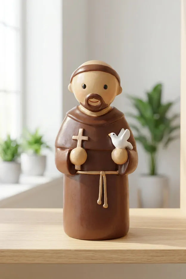 Saint Francis Of Assisi Miniature Saint Statue
