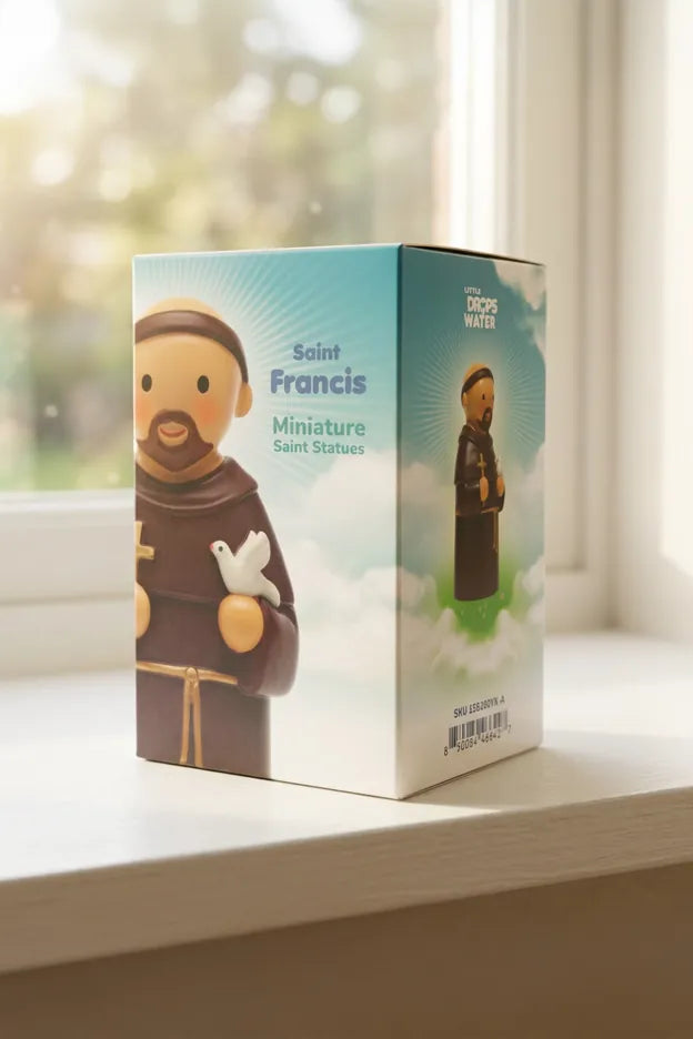 Saint Francis Of Assisi Miniature Saint Statue