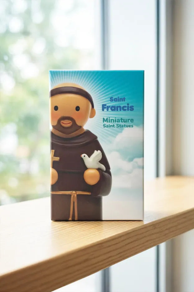 Saint Francis Of Assisi Miniature Saint Statue