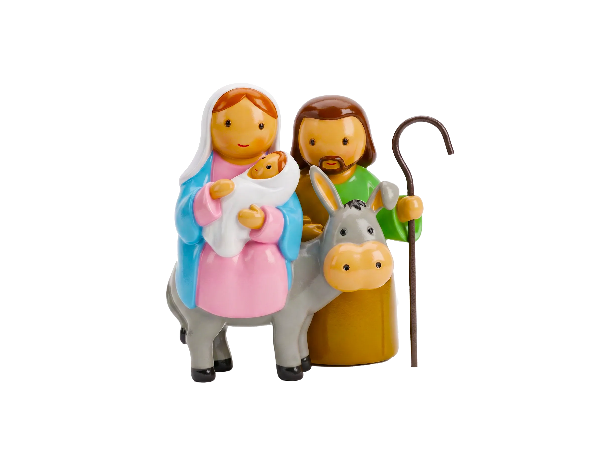 The Flight To Egypt Miniature Saint Statue