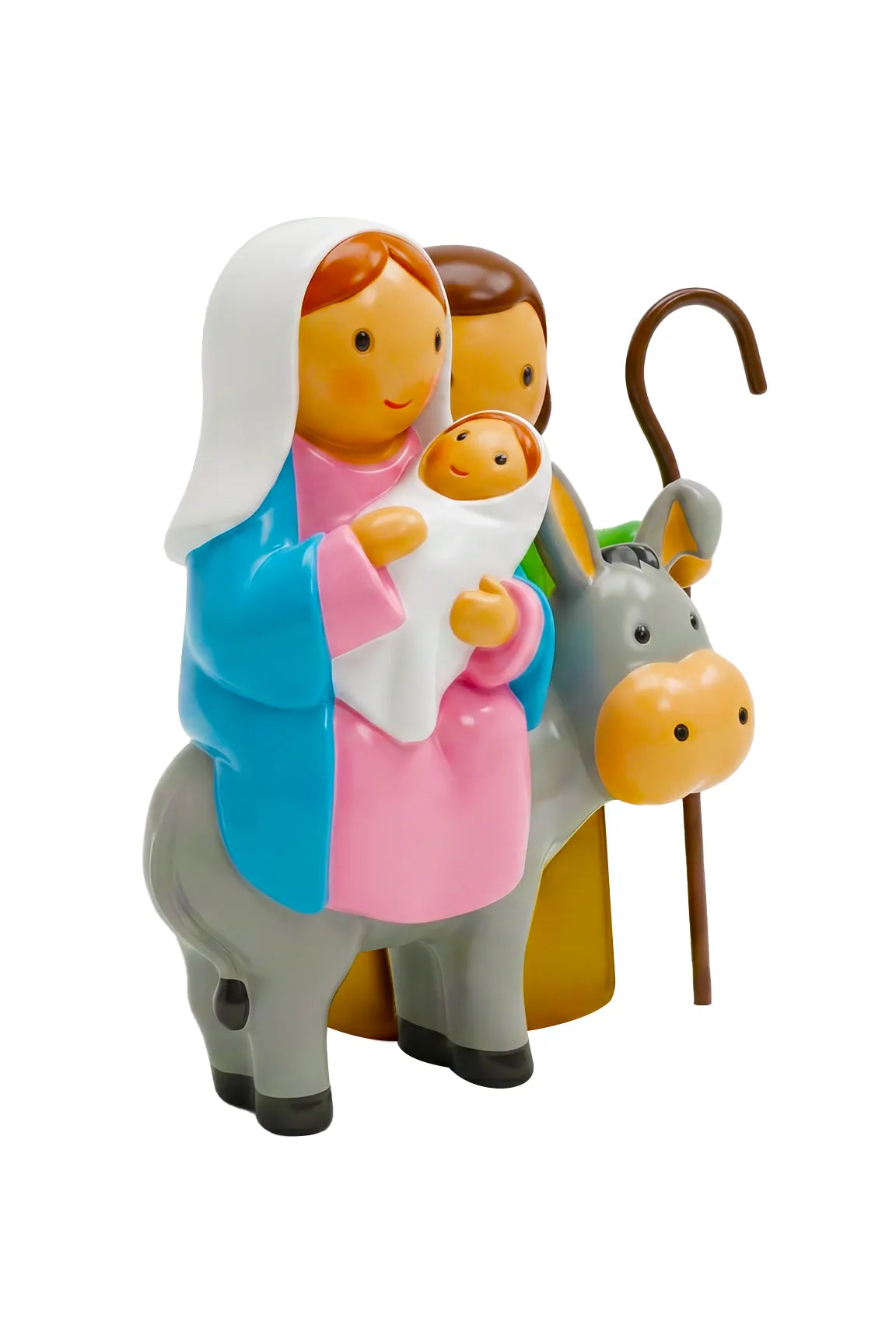 The Flight To Egypt Miniature Saint Statue