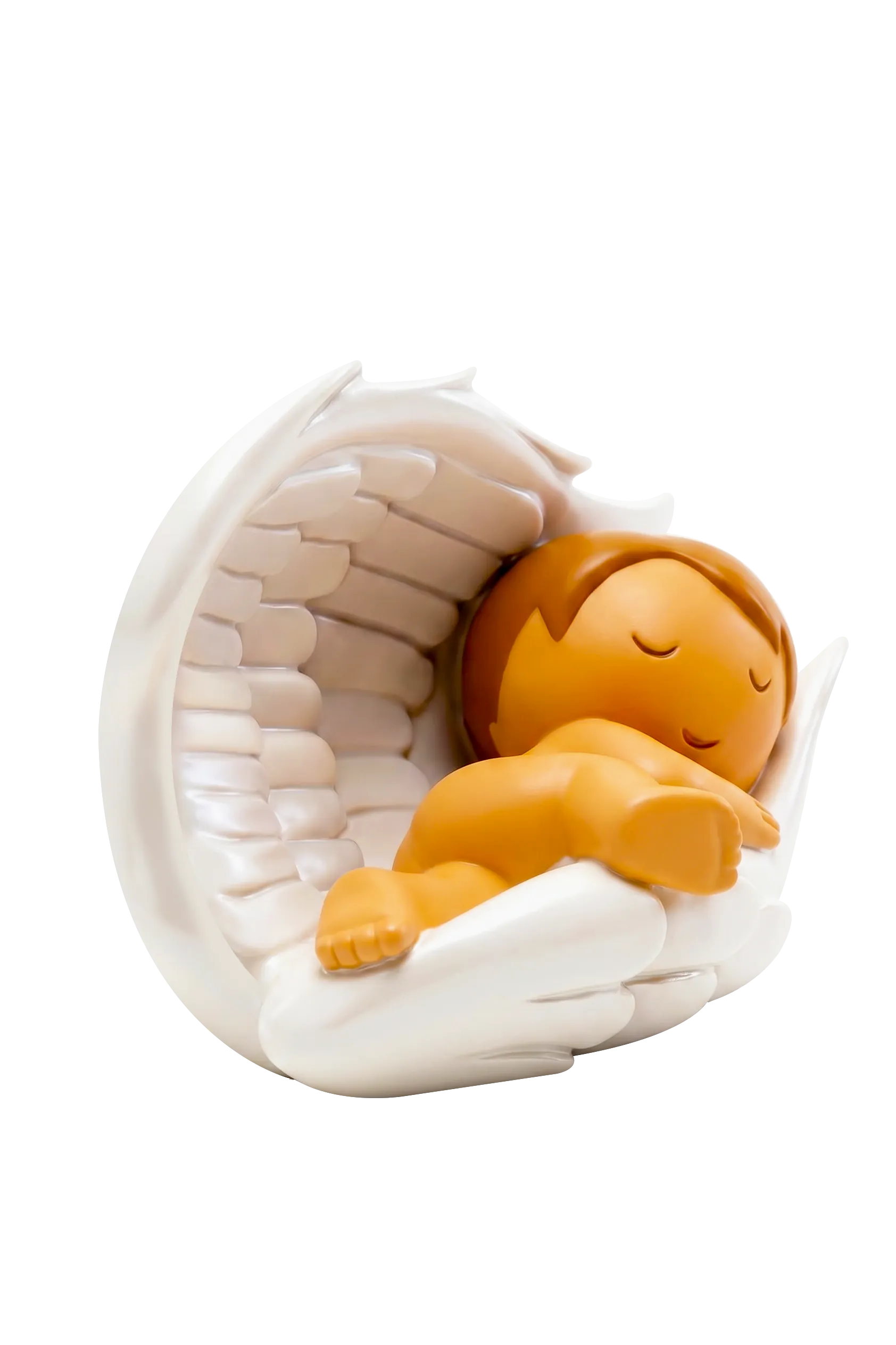 Under His Wings Miniature Saint Statue