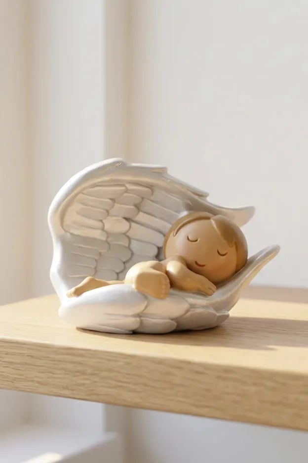 Under His Wings Miniature Saint Statue