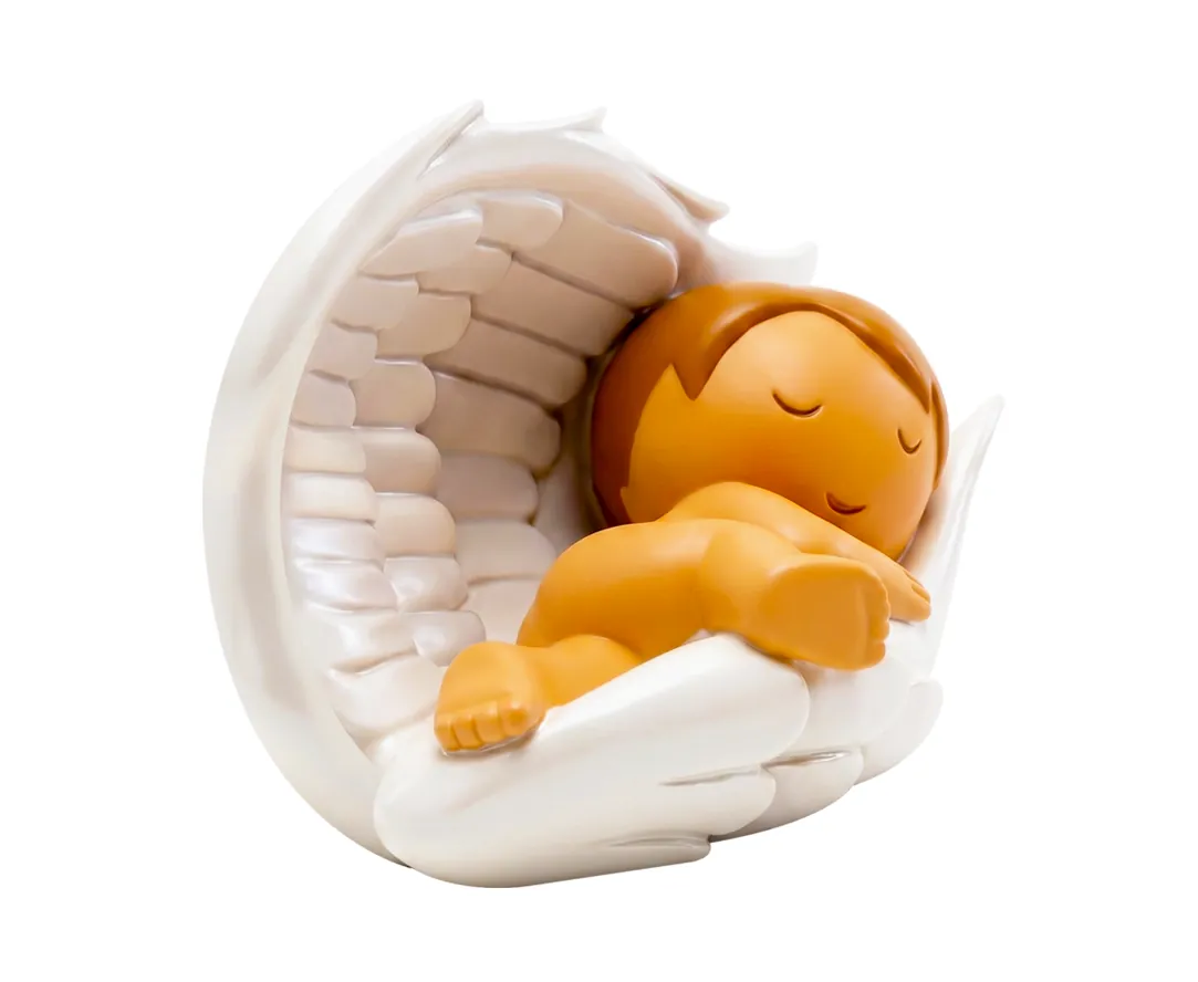 Under His Wings Miniature Saint Statue