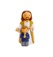 Walking With Jesus —  Boy Miniature Saint Statue