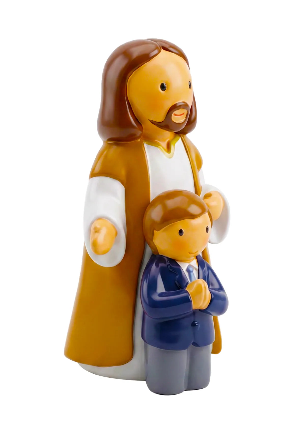 Walking With Jesus —  Boy Miniature Saint Statue
