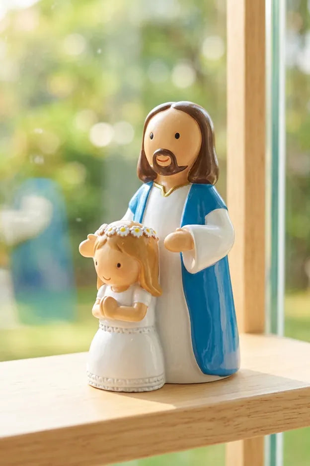 Walking With Jesus —  Girl Miniature Statue
