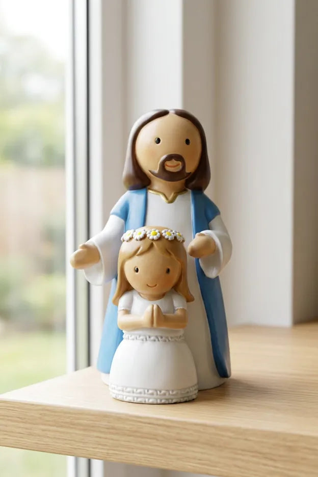 Walking With Jesus —  Girl Miniature Statue