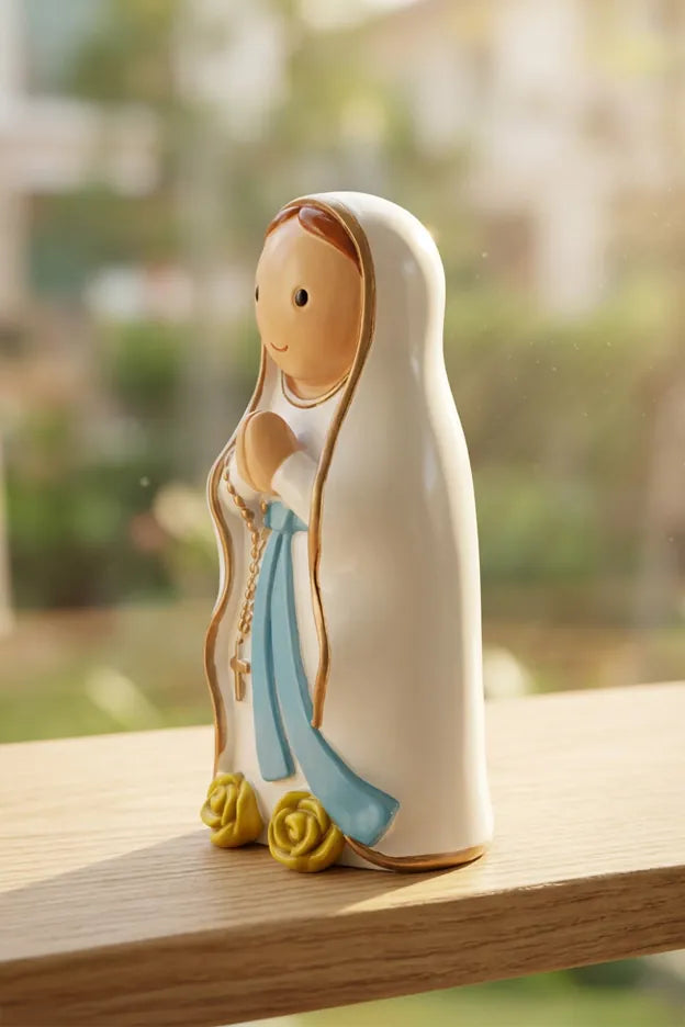 Our Lady Of Lourdes Miniature Saint Statue