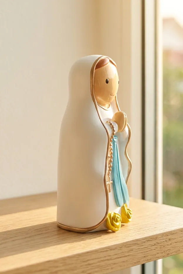 Our Lady Of Lourdes Miniature Saint Statue