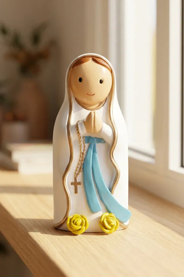 Our Lady Of Lourdes Miniature Saint Statue