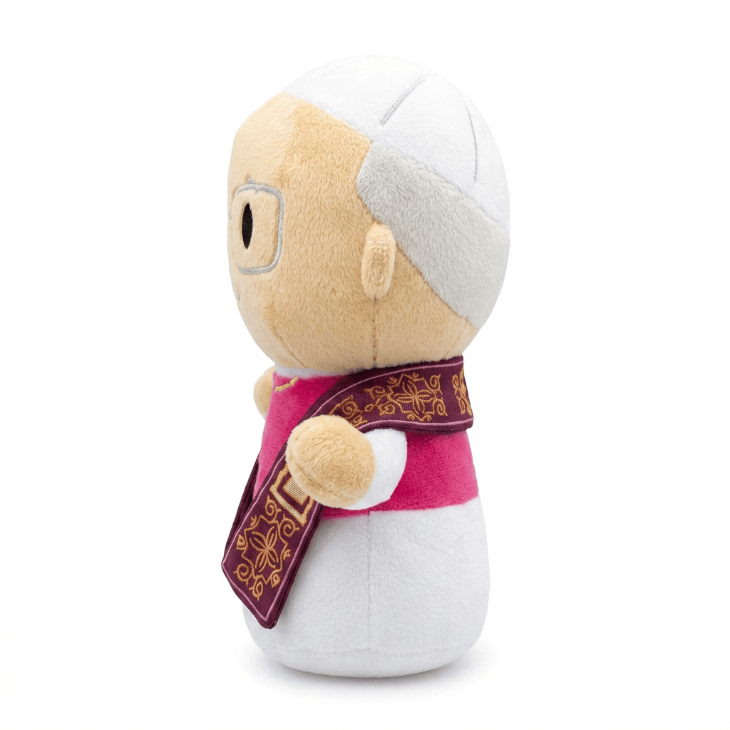 Pope Leo Xiv Catholic Plush Doll - Holy Father - Little Drops Of Water