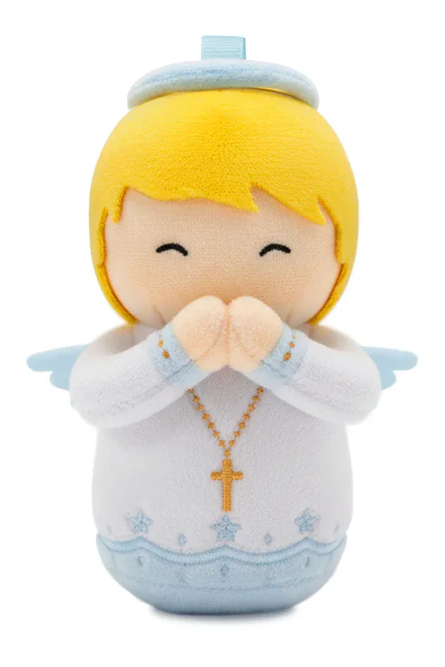 Guardian Angel Boy Catholic Mini 4.75" Plush Doll — Divine Protection