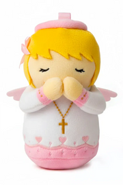 Guardian Angel Girl Catholic Mini 4.75" Plush Doll — Divine Protection