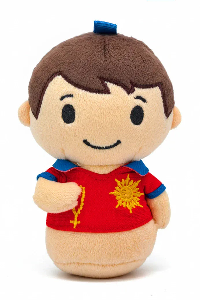 Saint Carlo Acutis Catholic Mini 4.75" Plush Doll — Patron Of The Internet Khaki Pants
