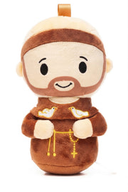 Saint Francis Of Assisi Catholic Plush Doll — Patron Of Animals 4.75"